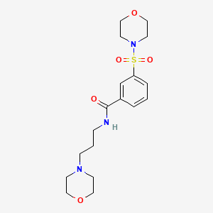 N-[3-(4-morpholinyl)propyl]-3-(4-morpholinylsulfonyl)benzamide