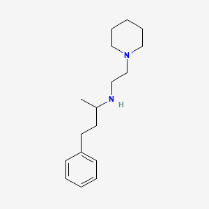 4-phenyl-N-(2-piperidin-1-ylethyl)butan-2-amine