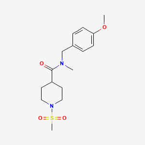 1-METHANESULFONYL-N-[(4-METHOXYPHENYL)METHYL]-N-METHYLPIPERIDINE-4-CARBOXAMIDE