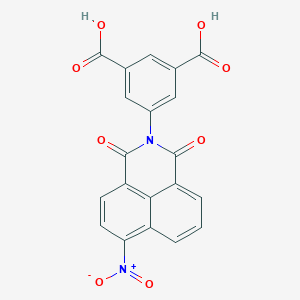 molecular formula C20H10N2O8 B5015233 5-(6-nitro-1,3-dioxo-1H-benzo[de]isoquinolin-2(3H)-yl)isophthalic acid 