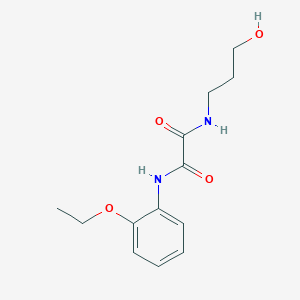 molecular formula C13H18N2O4 B5015245 N-(2-ethoxyphenyl)-N'-(3-hydroxypropyl)ethanediamide 