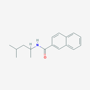 molecular formula C17H21NO B501526 N-(1,3-dimethylbutyl)-2-naphthamide 