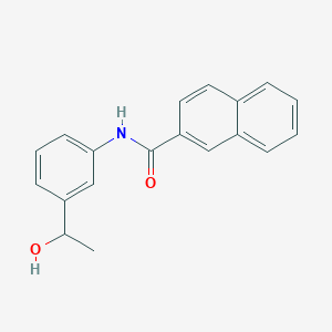 molecular formula C19H17NO2 B501528 N-[3-(1-hydroxyethyl)phenyl]-2-naphthamide 