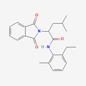 2-(1,3-dioxo-1,3-dihydro-2H-isoindol-2-yl)-N-(2-ethyl-6-methylphenyl)-4-methylpentanamide