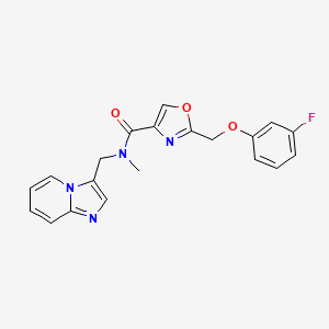 2-[(3-fluorophenoxy)methyl]-N-(imidazo[1,2-a]pyridin-3-ylmethyl)-N-methyl-1,3-oxazole-4-carboxamide