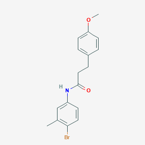 molecular formula C17H18BrNO2 B501532 N-(4-bromo-3-methylphenyl)-3-(4-methoxyphenyl)propanamide 