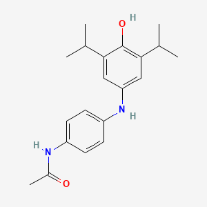 N-{4-[(4-hydroxy-3,5-diisopropylphenyl)amino]phenyl}acetamide