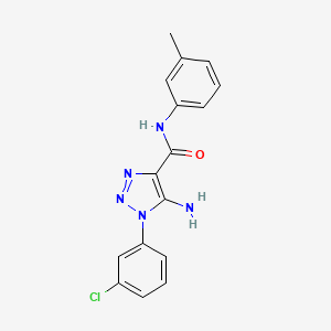 5-amino-1-(3-chlorophenyl)-N-(3-methylphenyl)-1H-1,2,3-triazole-4-carboxamide