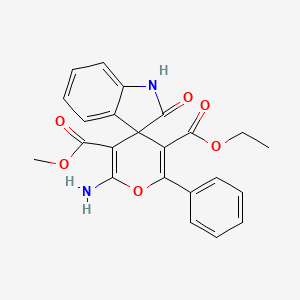 5'-ethyl 3'-methyl 2'-amino-2-oxo-6'-phenyl-1,2-dihydrospiro[indole-3,4'-pyran]-3',5'-dicarboxylate