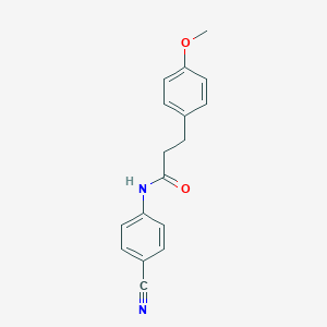 molecular formula C17H16N2O2 B501535 N-(4-cyanophenyl)-3-(4-methoxyphenyl)propanamide 