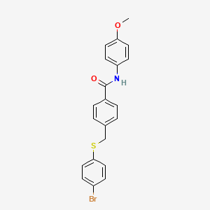 4-{[(4-bromophenyl)thio]methyl}-N-(4-methoxyphenyl)benzamide