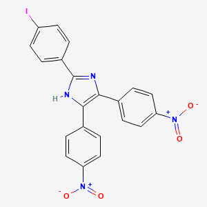 2-(4-iodophenyl)-4,5-bis(4-nitrophenyl)-1H-imidazole