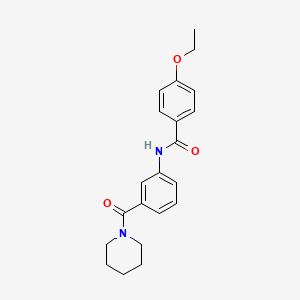 molecular formula C21H24N2O3 B5015377 4-ethoxy-N-[3-(1-piperidinylcarbonyl)phenyl]benzamide 