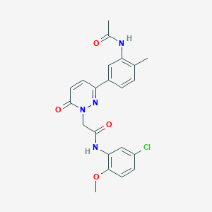 2-[3-[3-(acetylamino)-4-methylphenyl]-6-oxo-1(6H)-pyridazinyl]-N-(5-chloro-2-methoxyphenyl)acetamide