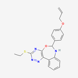 6-[4-(allyloxy)phenyl]-3-(ethylthio)-6,7-dihydro[1,2,4]triazino[5,6-d][3,1]benzoxazepine