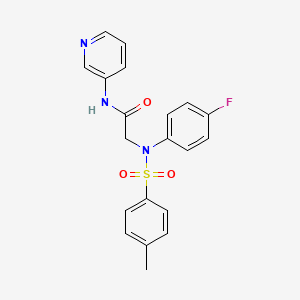 N~2~-(4-fluorophenyl)-N~2~-[(4-methylphenyl)sulfonyl]-N~1~-3-pyridinylglycinamide