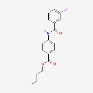 molecular formula C18H18INO3 B5015429 butyl 4-[(3-iodobenzoyl)amino]benzoate 