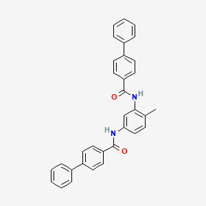 molecular formula C33H26N2O2 B5015440 N,N'-(4-methyl-1,3-phenylene)di(4-biphenylcarboxamide) 