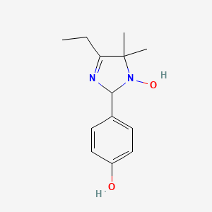 4-ethyl-2-(4-hydroxyphenyl)-5,5-dimethyl-2,5-dihydro-1H-imidazol-1-ol