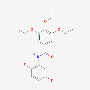 molecular formula C19H21F2NO4 B501547 N-(2,5-difluorophenyl)-3,4,5-triethoxybenzamide 
