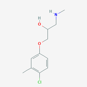 molecular formula C11H16ClNO2 B501552 1-(4-Chloro-3-methylphenoxy)-3-(methylamino)propan-2-ol 