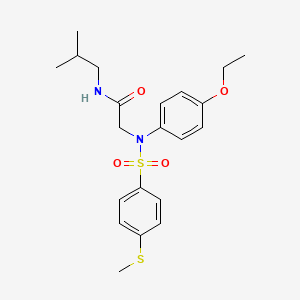 N~2~-(4-ethoxyphenyl)-N~1~-isobutyl-N~2~-{[4-(methylthio)phenyl]sulfonyl}glycinamide