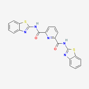 N,N'-bis(1,3-benzothiazol-2-yl)-2,6-pyridinedicarboxamide