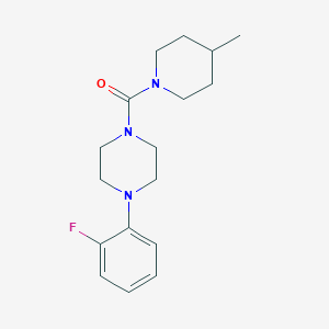 molecular formula C17H24FN3O B501560 (4-(2-Fluorophenyl)piperazin-1-yl)(4-methylpiperidin-1-yl)methanone CAS No. 890605-08-0