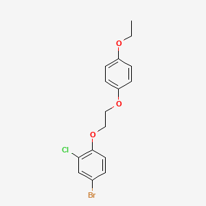 4-bromo-2-chloro-1-[2-(4-ethoxyphenoxy)ethoxy]benzene