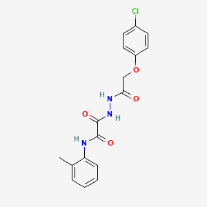 2-{2-[(4-chlorophenoxy)acetyl]hydrazino}-N-(2-methylphenyl)-2-oxoacetamide