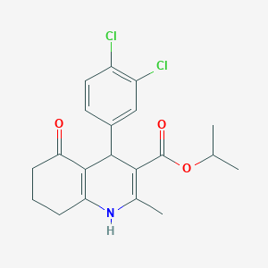 isopropyl 4-(3,4-dichlorophenyl)-2-methyl-5-oxo-1,4,5,6,7,8-hexahydro-3-quinolinecarboxylate