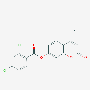 2-oxo-4-propyl-2H-chromen-7-yl 2,4-dichlorobenzoate