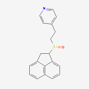 molecular formula C19H17NOS B5015664 4-[2-(1,2-dihydro-1-acenaphthylenylsulfinyl)ethyl]pyridine 