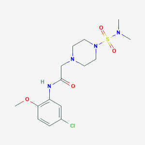 molecular formula C15H23ClN4O4S B501568 N-(5-chloro-2-methoxyphenyl)-2-(4-(N,N-dimethylsulfamoyl)piperazin-1-yl)acetamide CAS No. 878723-14-9