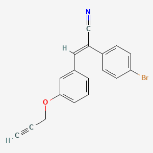 2-(4-bromophenyl)-3-[3-(2-propyn-1-yloxy)phenyl]acrylonitrile