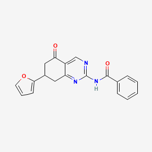 N-[7-(2-furyl)-5-oxo-5,6,7,8-tetrahydro-2-quinazolinyl]benzamide