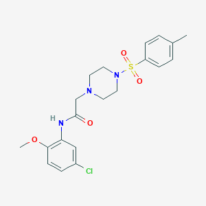 N-(5-chloro-2-methoxyphenyl)-2-(4-tosylpiperazin-1-yl)acetamide