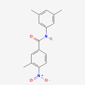 molecular formula C16H16N2O3 B5015712 N-(3,5-dimethylphenyl)-3-methyl-4-nitrobenzamide 