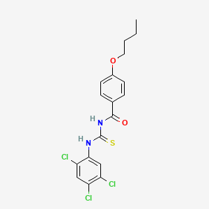 4-butoxy-N-{[(2,4,5-trichlorophenyl)amino]carbonothioyl}benzamide