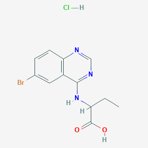 2-[(6-bromo-4-quinazolinyl)amino]butanoic acid hydrochloride