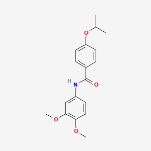 molecular formula C18H21NO4 B5015739 N-(3,4-dimethoxyphenyl)-4-isopropoxybenzamide 