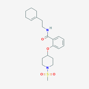 N-[2-(1-cyclohexen-1-yl)ethyl]-2-{[1-(methylsulfonyl)-4-piperidinyl]oxy}benzamide