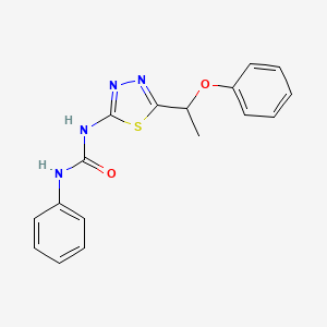 N-[5-(1-phenoxyethyl)-1,3,4-thiadiazol-2-yl]-N'-phenylurea