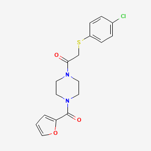 1-{[(4-chlorophenyl)thio]acetyl}-4-(2-furoyl)piperazine