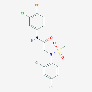 N~1~-(4-bromo-3-chlorophenyl)-N~2~-(2,4-dichlorophenyl)-N~2~-(methylsulfonyl)glycinamide