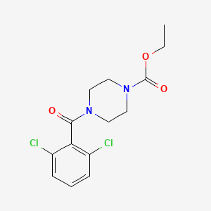 molecular formula C14H16Cl2N2O3 B5015864 ethyl 4-(2,6-dichlorobenzoyl)-1-piperazinecarboxylate CAS No. 5739-47-9