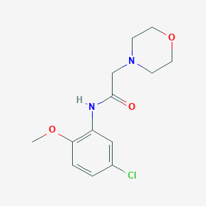 molecular formula C13H17ClN2O3 B501593 N-(5-chloro-2-methoxyphenyl)-2-morpholin-4-ylacetamide CAS No. 805961-37-9