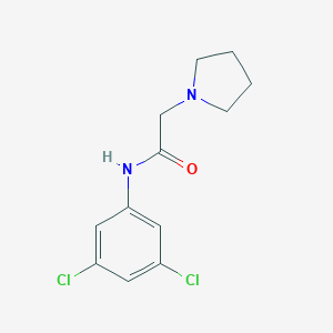 molecular formula C12H14Cl2N2O B501594 N-(3,5-Dichlorophenyl)-2-(1-pyrrolidinyl)acetamide CAS No. 662146-46-5