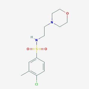 4-chloro-3-methyl-N-(2-morpholin-4-ylethyl)benzenesulfonamide