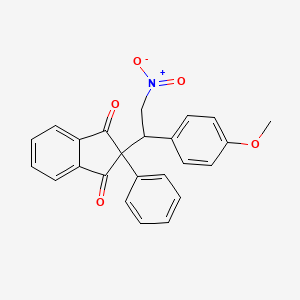 2-[1-(4-methoxyphenyl)-2-nitroethyl]-2-phenyl-1H-indene-1,3(2H)-dione